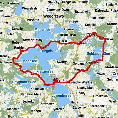 Osiedle Kajki - Kościół pw. Świętego Maksymiliana Kolbego - Kościół Ewangelicko-Augsburski - Giżycko