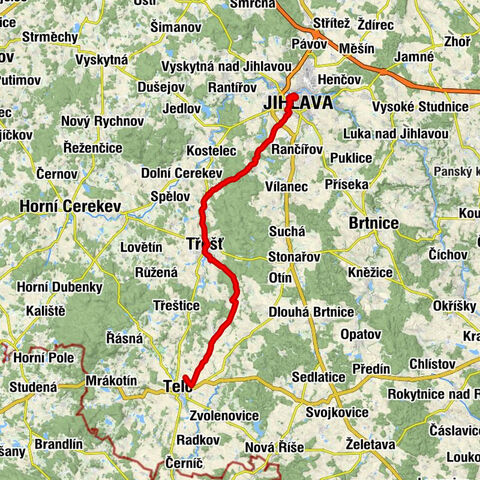 Mysliboř - Kavárna U Ferdinanda - Nanebevzetí Panny Marie - Jihlava