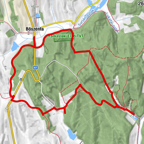 Bőszénfa - Terecseny - Aligvár-forrás - Sasrét