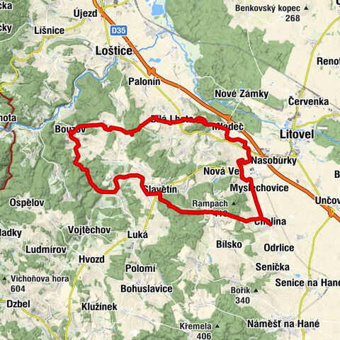 Radniční sklep - Hotel Bouzov - kaple sv. Cyrila a Metoděje - Bouzov