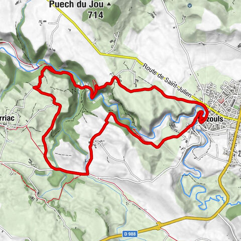 Bozouls - Église Sainte-Fauste - Le Bruel - Carcuac