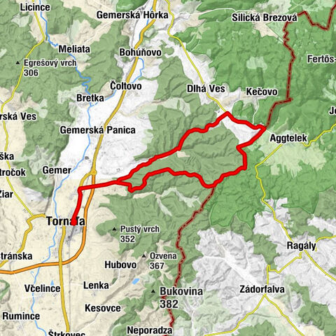 Tornaľa - Starňa - Rókalyuk - Jaskyňa Domica
