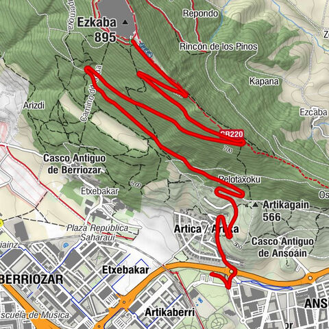 Pamplona / Iruña - Ansoáin / Antsoain - Artica / Artika - Artica