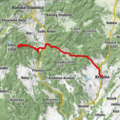 Krupina - Malé Sitno - Sitno - Filagoria