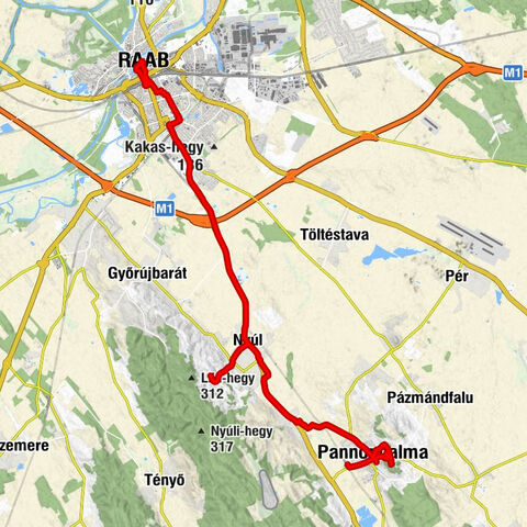 Karmelita templom - Mindenszentek templom - Szent Donát kápolna - Pannonhalma