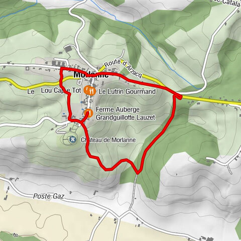 Morlanne - Ferme Auberge Grandguillotte Lauzet - Église Saint-Laurent