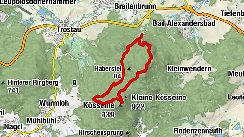 Apfelbrunnen - Burgsteinfelsen - Burgstein - Kösseine