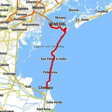 Tronchetto ferry - San Vito e Modesto - Ognissanti - Chioggia