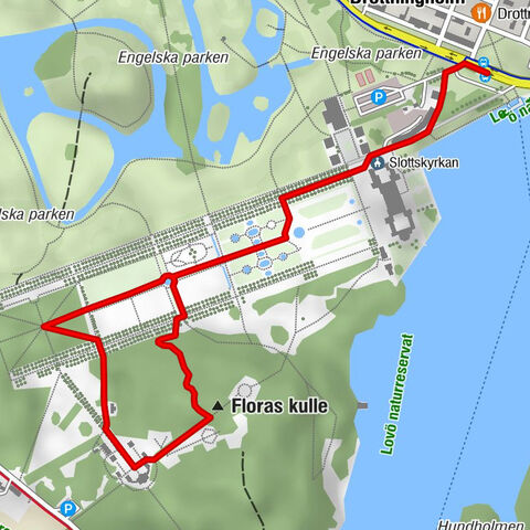 Drottningholm - Slottskyrkan - Floras kulle - Ekerö kommun
