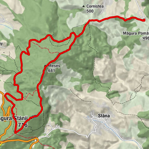Zalău - Măgura Stânii - Meseș