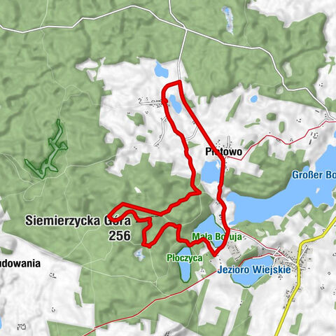 Płotówko - Płotowo - Siemierzycka Góra - Wiśniowa