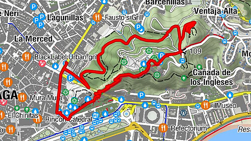 Centro - Monte Gibralfaro - Málaga - Iglesia de Santiago