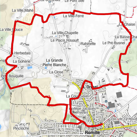 Romillé - Le Bignon - La Ménaudière - Le Petit Bouquillé