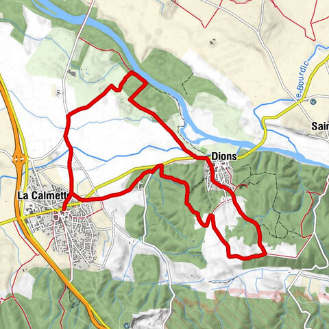 La Calmette - Guinguette de Dions - Église Saint-Pierre - temple