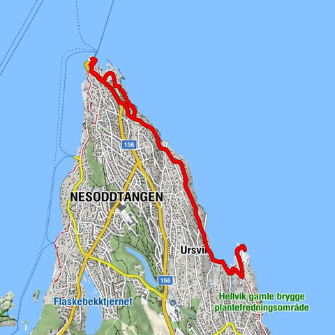 Sandvika - Oslo - Nesoddtangen - Signalen