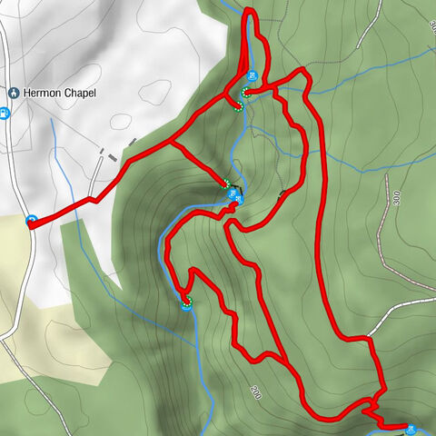 Ystradfellte - Sgwd Uchaf Clun Gwyn - Sgwd Isaf Clun Gwyn - Sgwd yr Eira