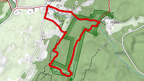 Öglunda - Jättadalen - Öglunda kyrka - Öglunda distrikt
