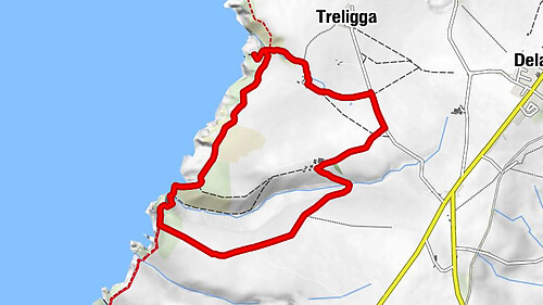 Delabole - Tregardock - Dannonchapel - St. Teath