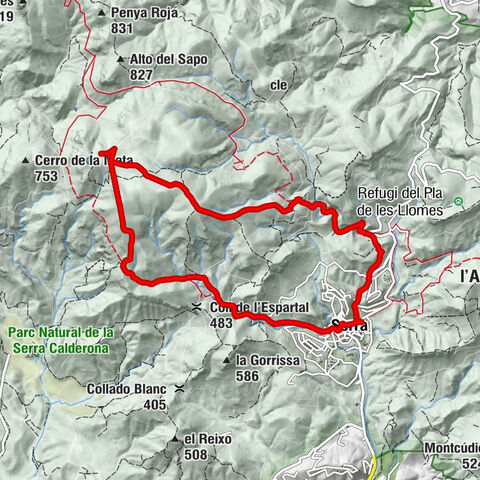 Serra - les Coves - Cova dels Riuets - Avenc de la Sarsa