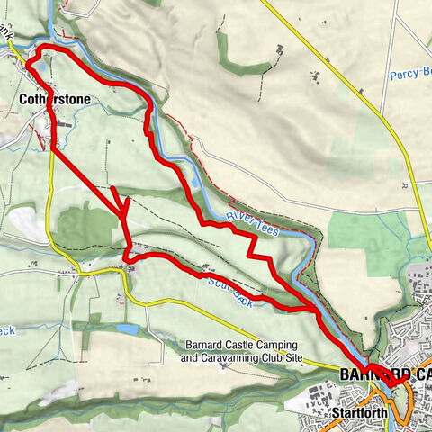Barnard Castle - Startforth - Cotherstone