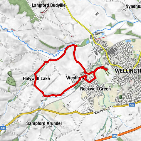 Wellington - Lower Westford - Holywell Lake - Rockwell Green