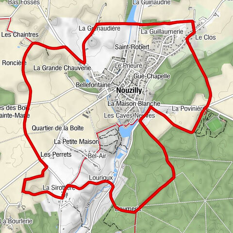 Nouzilly - La Marnière - Lourioux - Les Caves Neuves
