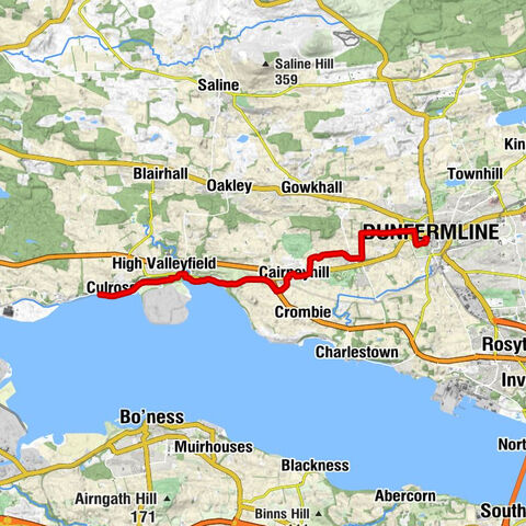 Culross - Low Valleyfield - High Valleyfield - Dunfermline