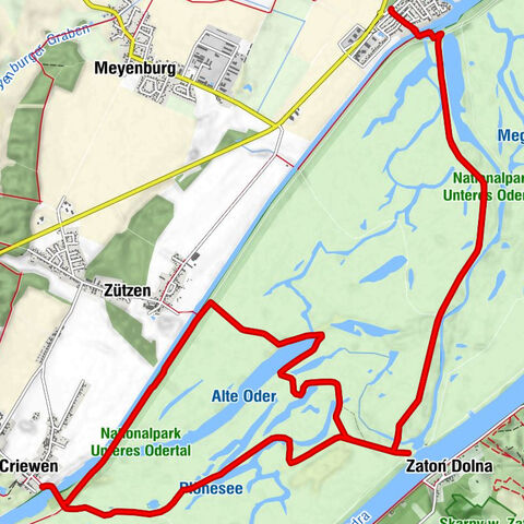 powiat gryfiński - Zatoń Dolna - Criewen