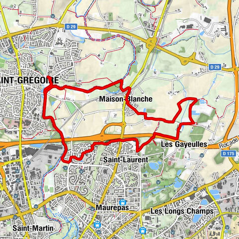 Saint-Grégoire - La Péchardrie - La Saudrais - Rennes