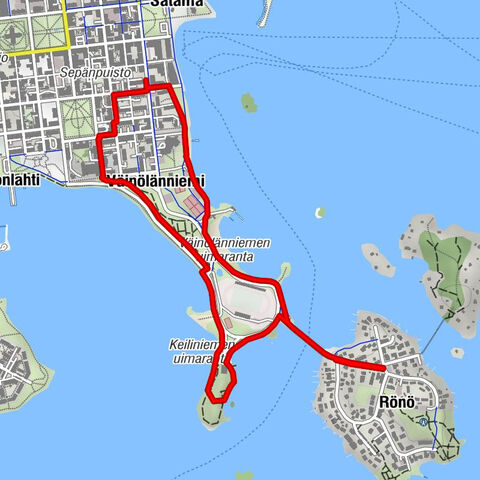 Satama - Kuopio - Pyhän Nikolaoksen katedraali - Väinölänniemi