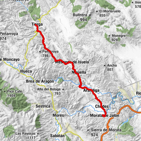 Tierga - Mesones de Isuela - Nigüella - Morata de Jalón