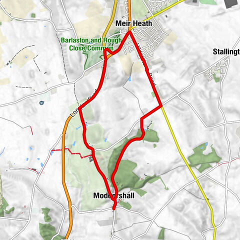 Moddershall - Meir Heath - Windmill Hill - All Saint's Church
