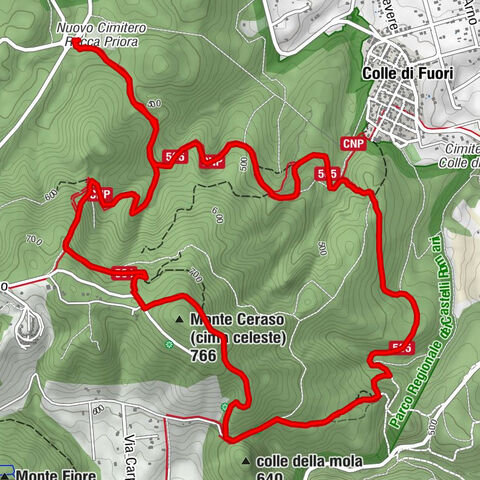 Rocca Priora - Fonte Formali - Fonte della Tegola - Monte Ceraso (cima celeste)