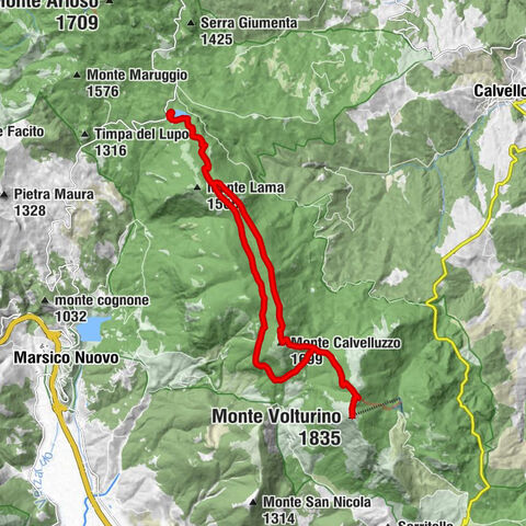 Marsico Nuovo - Monte Volturino - Monte Calvelluzzo - Serra di Calvello