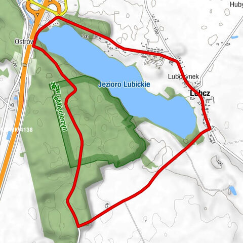 Lubcz - Lubczynek - Kaplica przedpogrzebowa pw. Podwyższenia Krzyża Świętego - Kościół parafialny pw. św. Mateusza