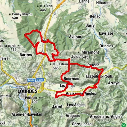 Circuit n°7 - Lourdes - Le pouey Long