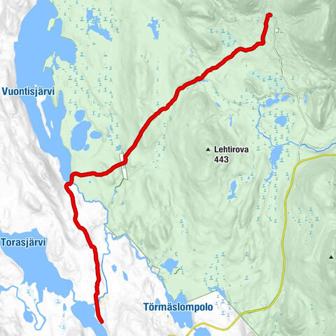 Muonio - Mäntyrova autiotupa - Torassieppi - Restaurant Torassieppi