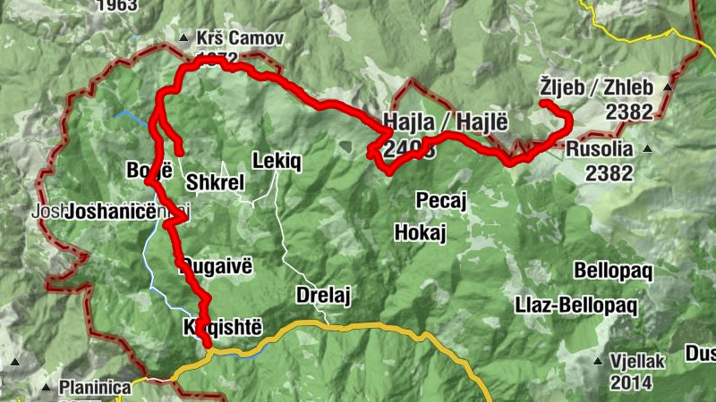 Planinarski dom Štedim - Hajla / Hajlë - Hajla e Shkrelit - Shpella