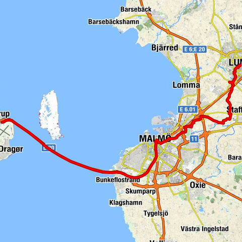 Kastrup - Sankt Johannes kyrka - Sankt Petri kyrka - Lund