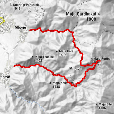 Hoçisht - Moravë - Korçë - Mborje