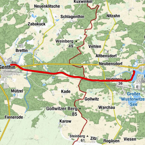 Genthin - Kader-Schleuse - Plauer Schleuse