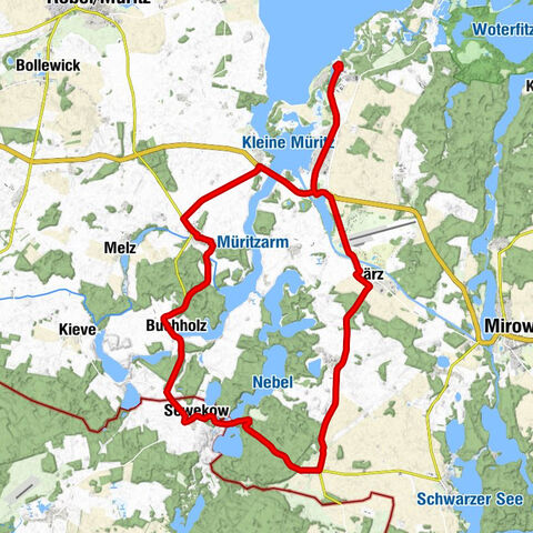 Zum Donnerberg - Buschhof - Dorfkirche Buchholz - Sewekow