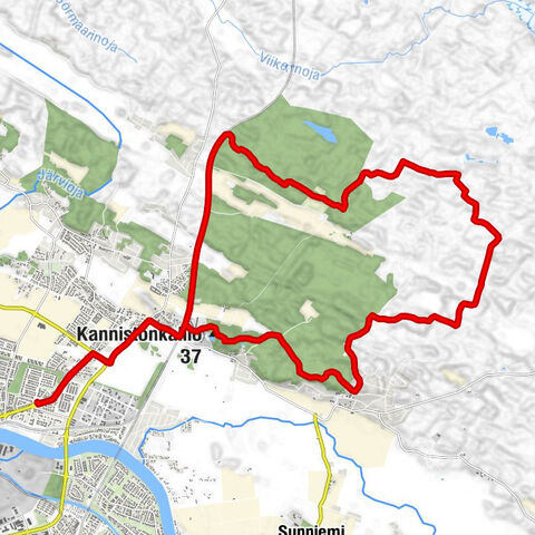 Pori - Luolakallio - Kettukallio - Kannistonkallio