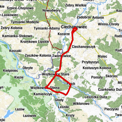 Kościół pw. Trójcy Przenajświętszej - Ciechanowiec - Cerkiew Wniebowstąpienia Pańskiego - Kaplica szpitalna