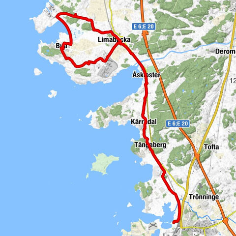 Varbergs kommun - Bua - Hovgården - Varberg