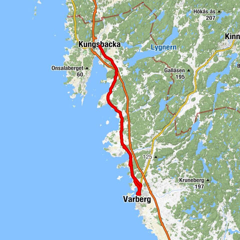 Kungsbacka - Hvita Sand - Varberg