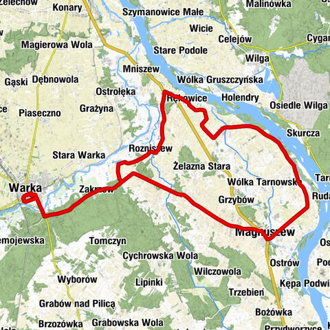 Warka - Zakrzew - Ulaski - Magnuszew