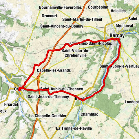 Orbec - Église Saint-Mards - Église Saint-Martin - Église Saint-Aubin