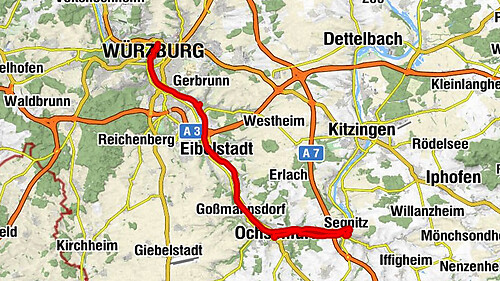 Würzburg Hauptbahnhof - Augustinerkirche - Neumünster - St. Andreas