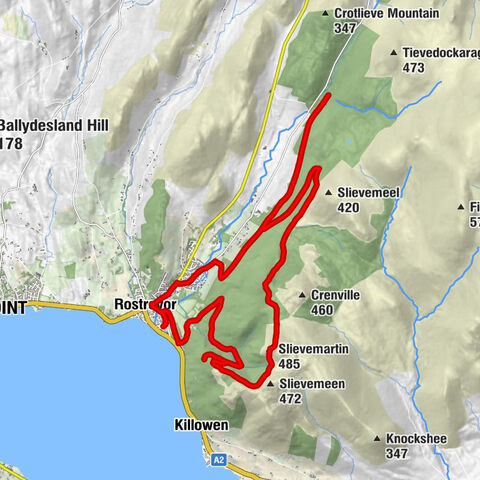 Rostrevor - Slievemartin - Wok Way - Saint Bronach Church of Ireland